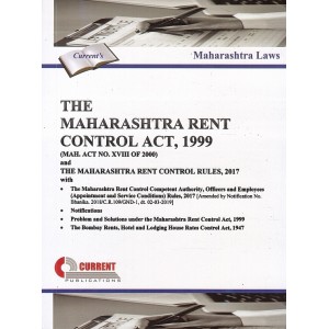 Current Publication's The Maharashtra Rent Control Act, 1999 with Rules, 2017